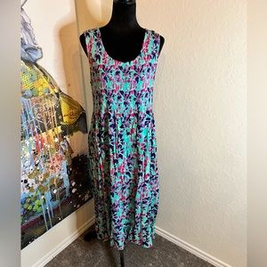 XL Floral Beach or Summer Dress